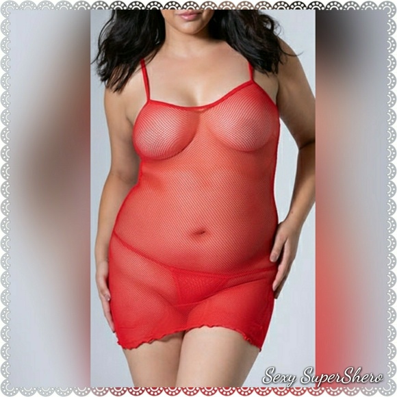 ๐ Black Fishnet mini slip dress -lingerie/ sleep - Picture 6 of 8